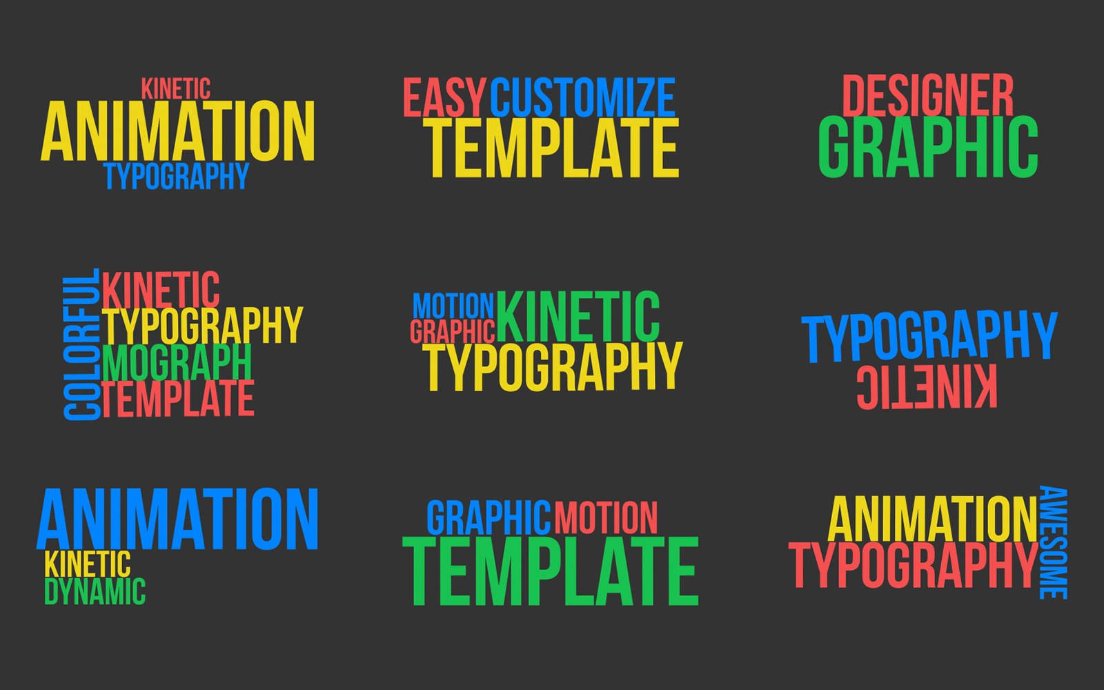 10 Kinetic Typography V1 - Motion Graphic Template for Premiere Pro