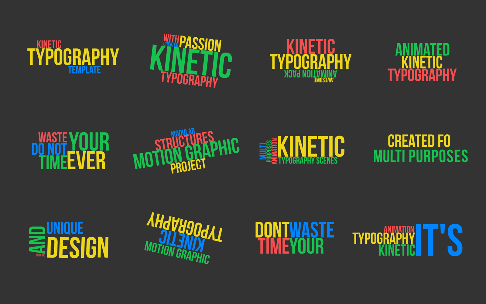 15 Kinetic Typography V2 - Motion Graphic Template for Premiere Pro