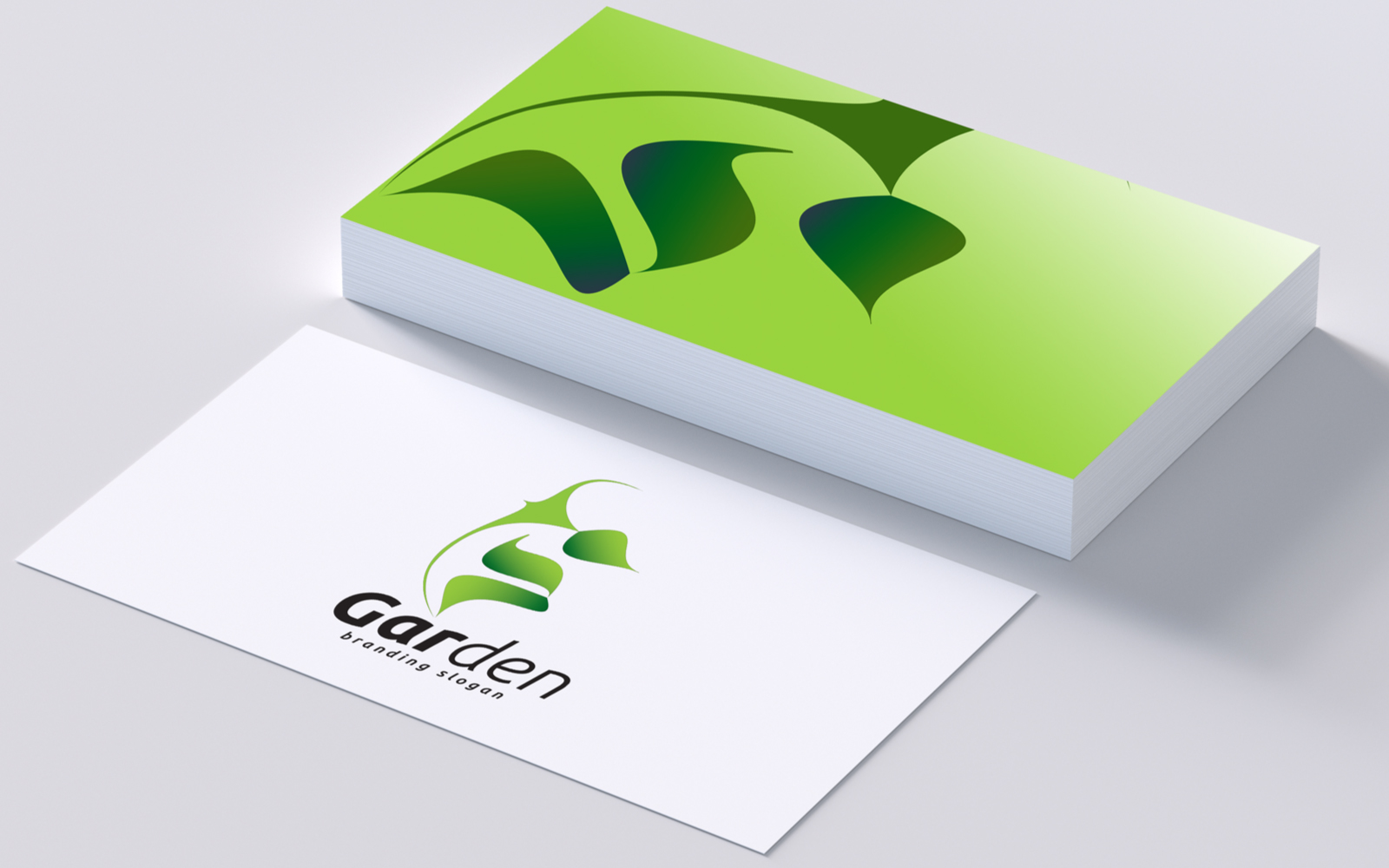 Gardening Green Leaf Logo Template
