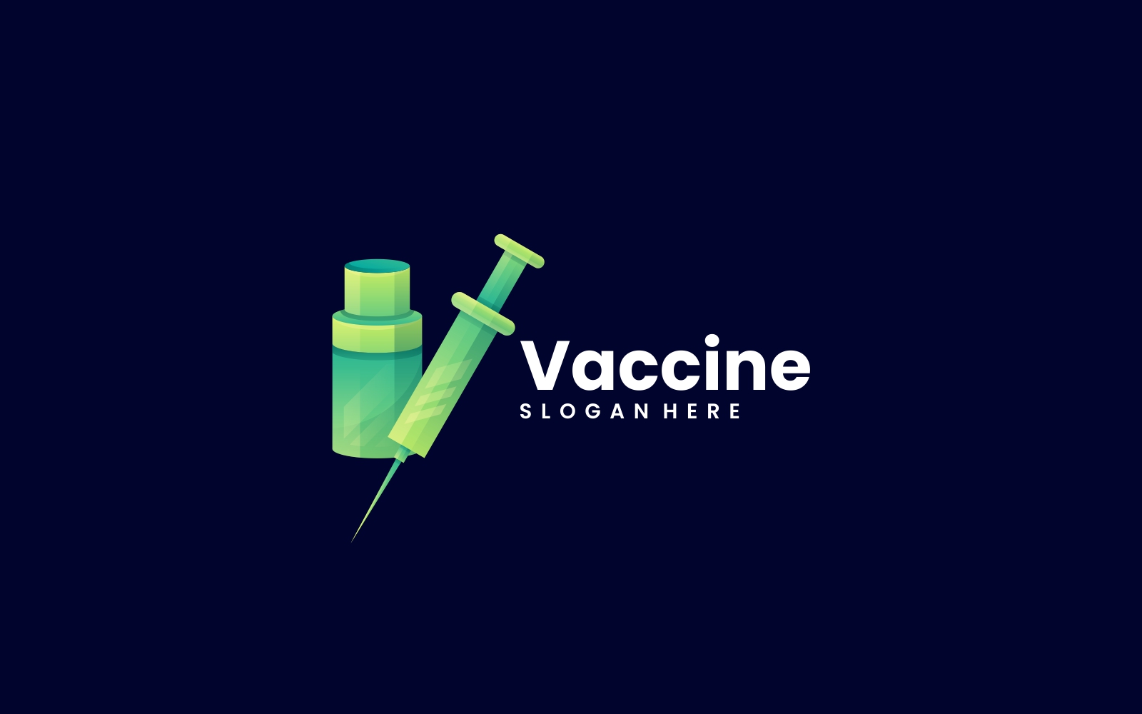 Vaccine Gradient Logo Style