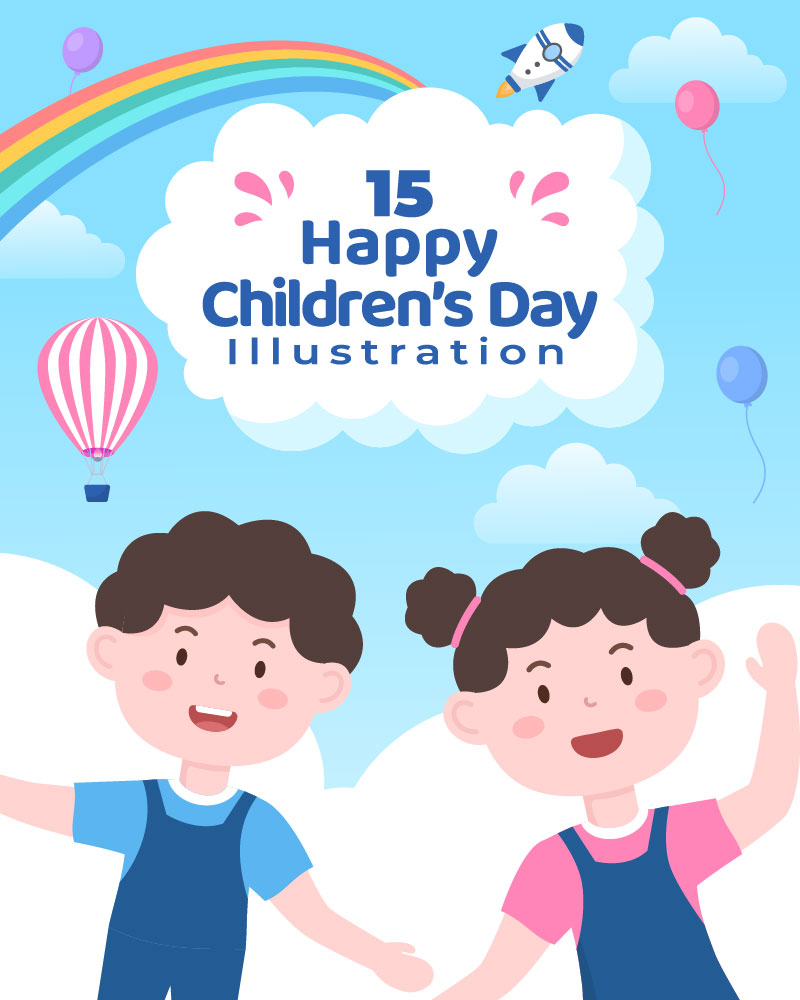13 Happy Children's Day Celebration Illustration