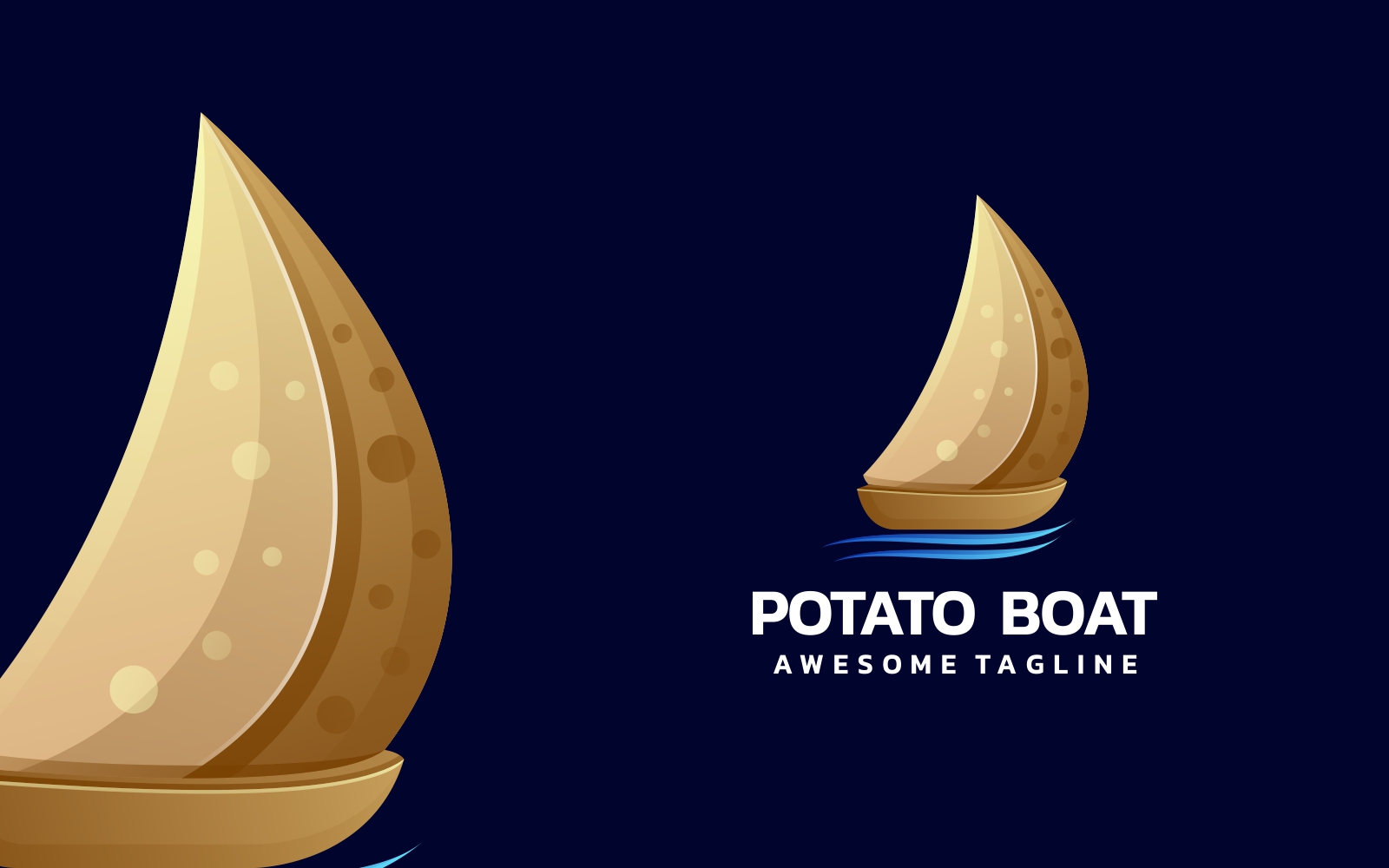 Potato Boat Gradient Logo