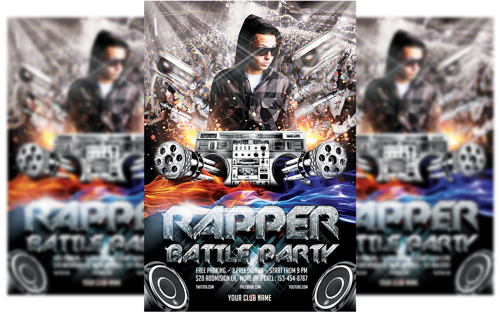 Rapper Battle Flyer  Template