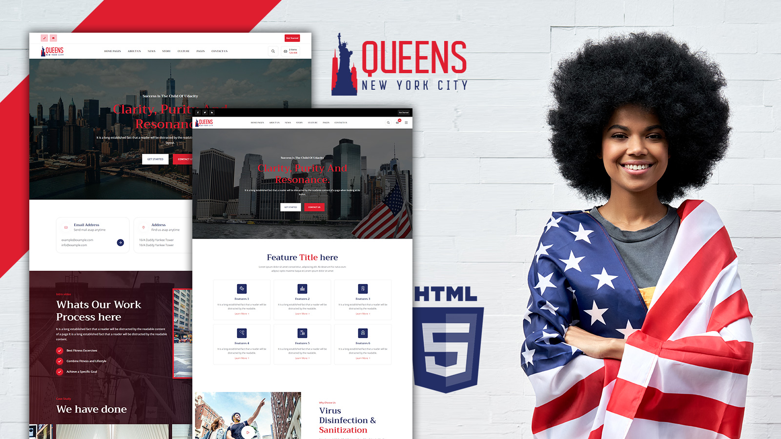 Queens New York Culture HTML5 Website Template