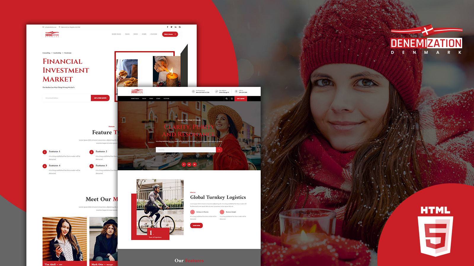 Denemization Denmark Culture HTML5 Website Template