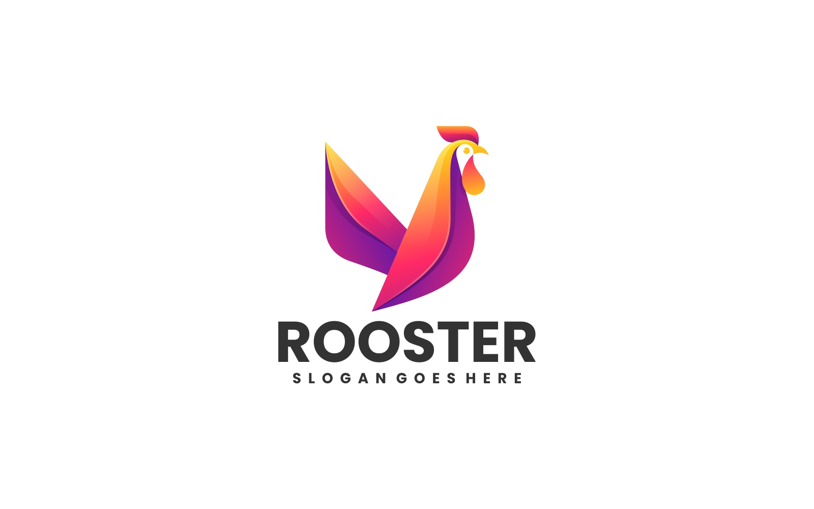 Rooster Colorful Gradient Logo
