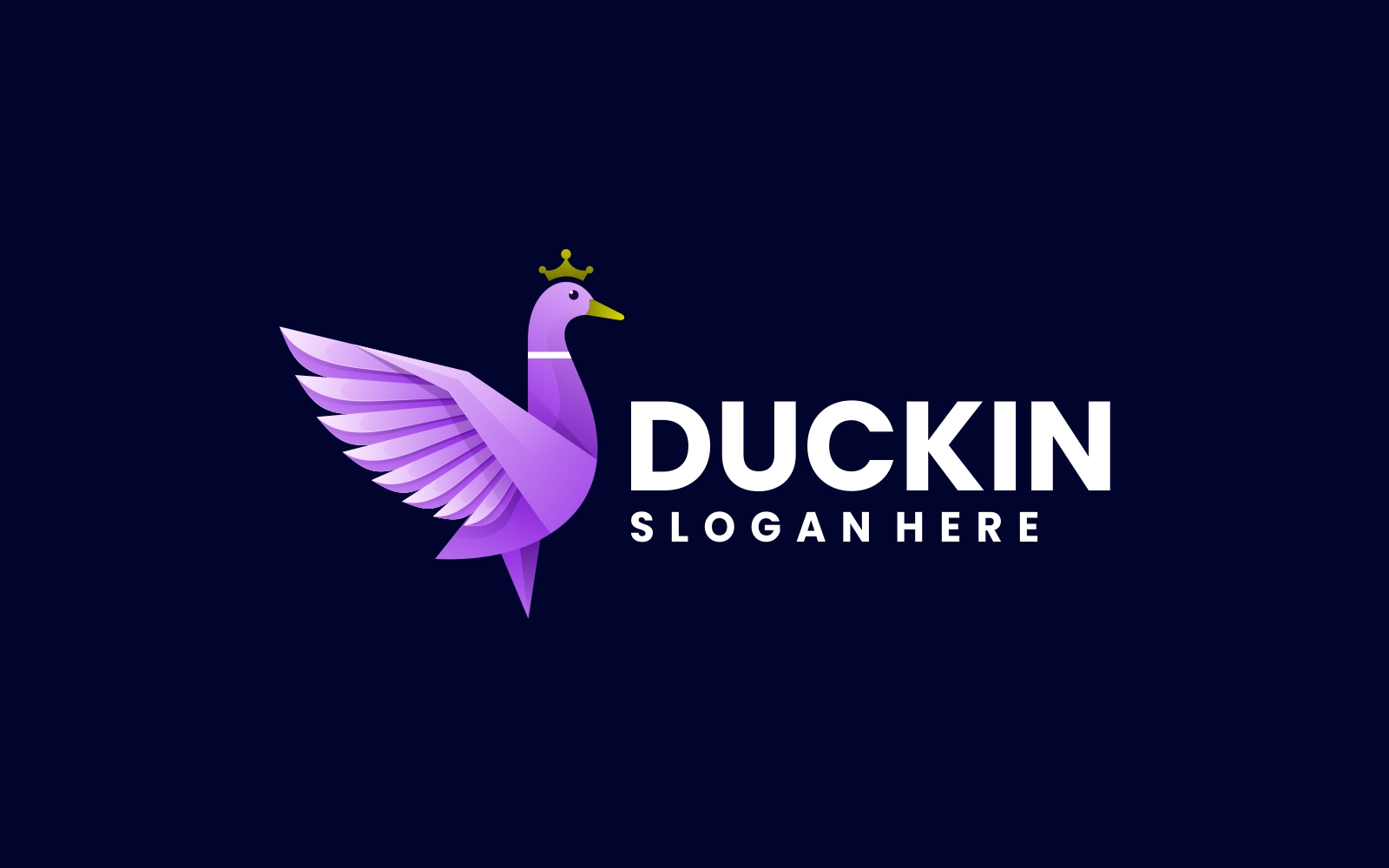 Elegant Duck Gradient Logo