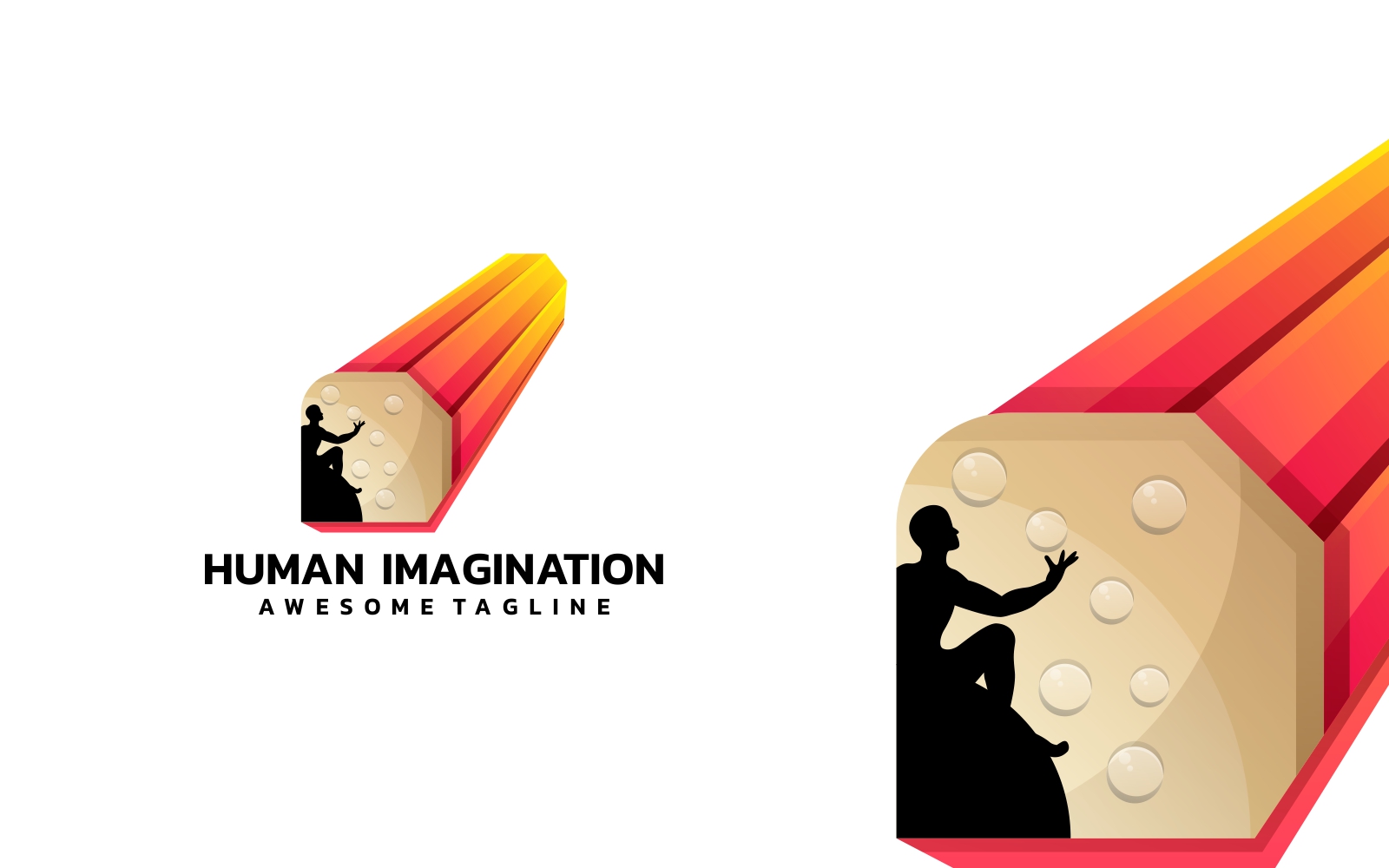 Human Imagination Gradient Logo