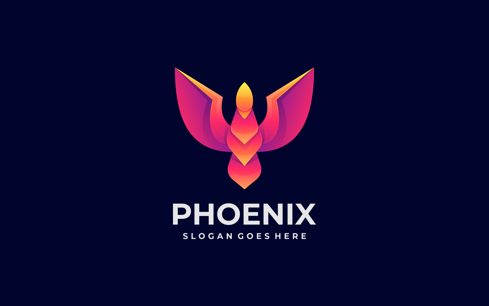 Majestic Phoenix Gradient Logo