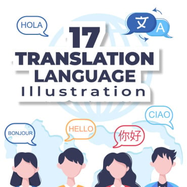 Translator Language Illustrations Templates 241431