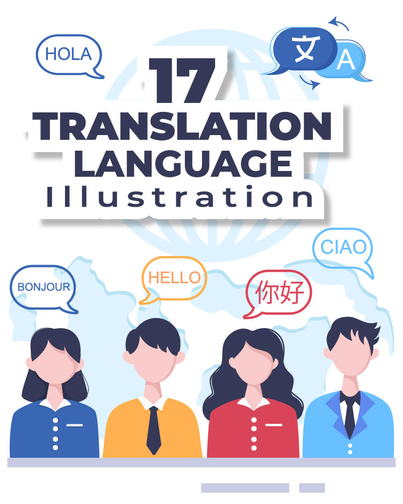 17 Translation Language Illustration