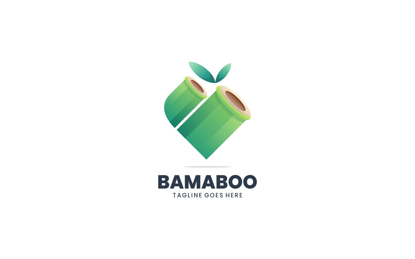 Bamboo Gradient Logo Style