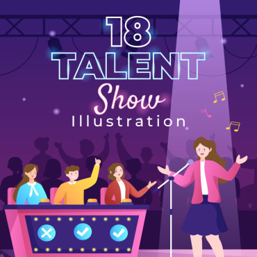 Talent Quiz Illustrations Templates 241461
