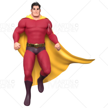 Cape Hero Illustrations Templates 241552