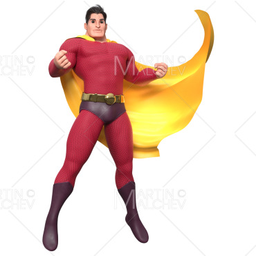 Cape Hero Illustrations Templates 241558