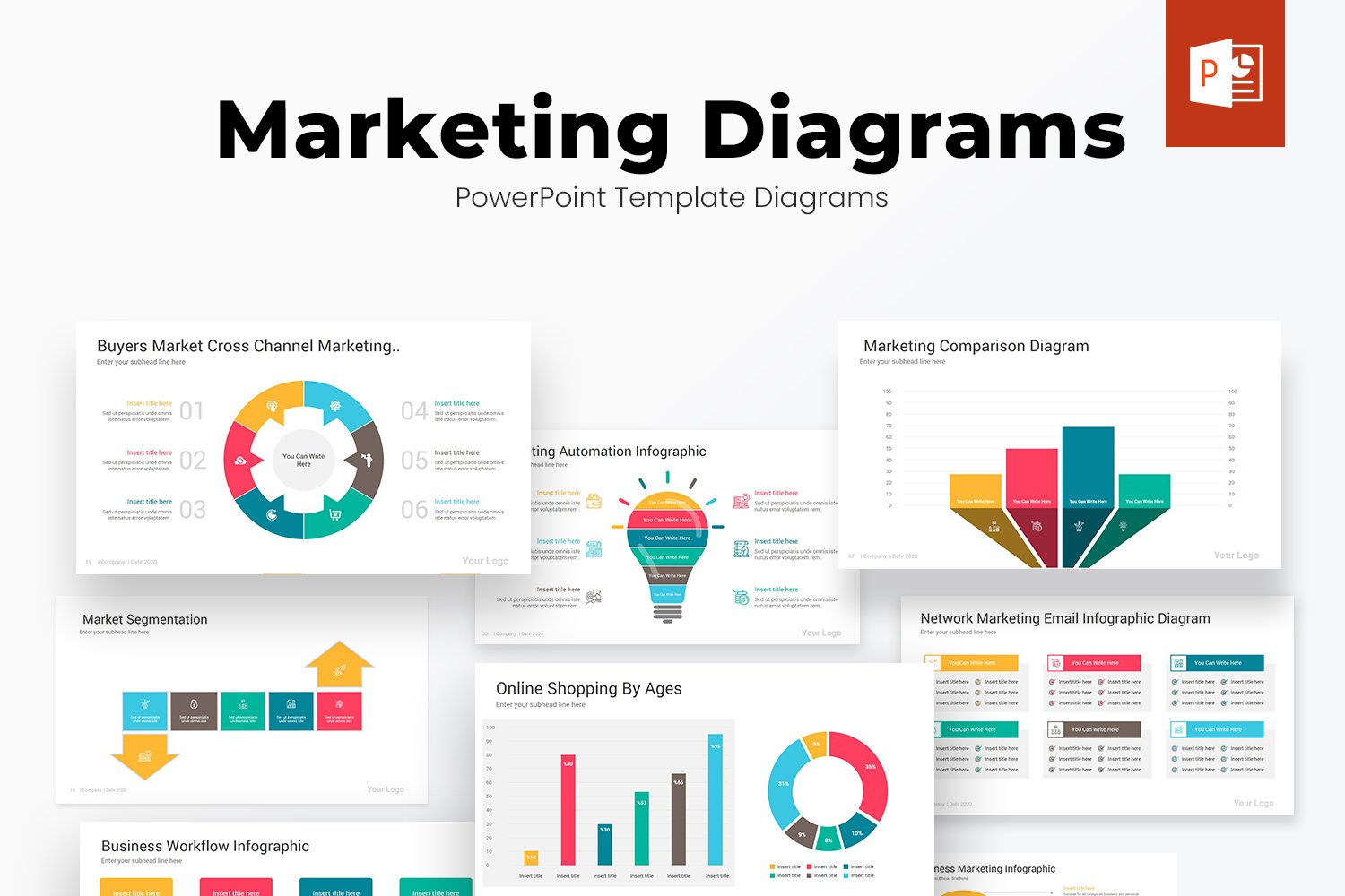 Marketing PowerPoint Diagrams Template