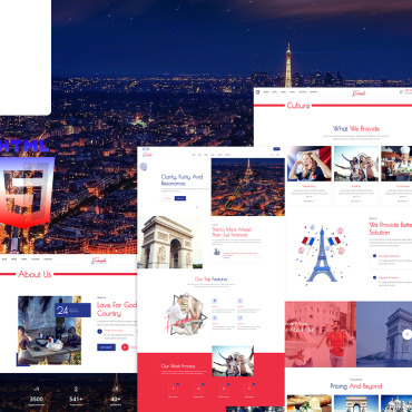 France French Responsive Website Templates 241591