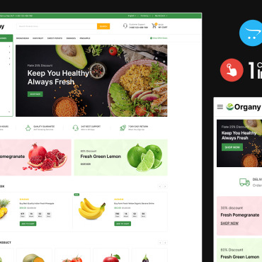 Clean Food OpenCart Templates 241597