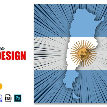 Argentina Map Illustrations Templates 241627