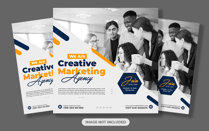 Creative Agency Social Media Post Design Template