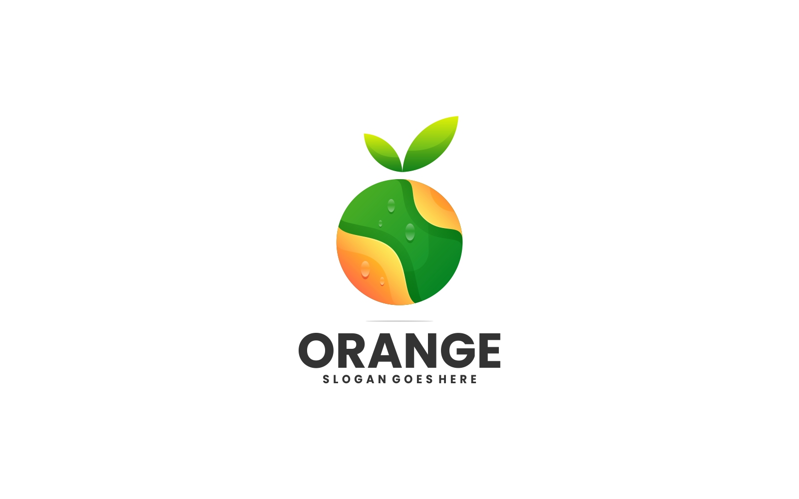 Vector Orange Color Gradient Logo