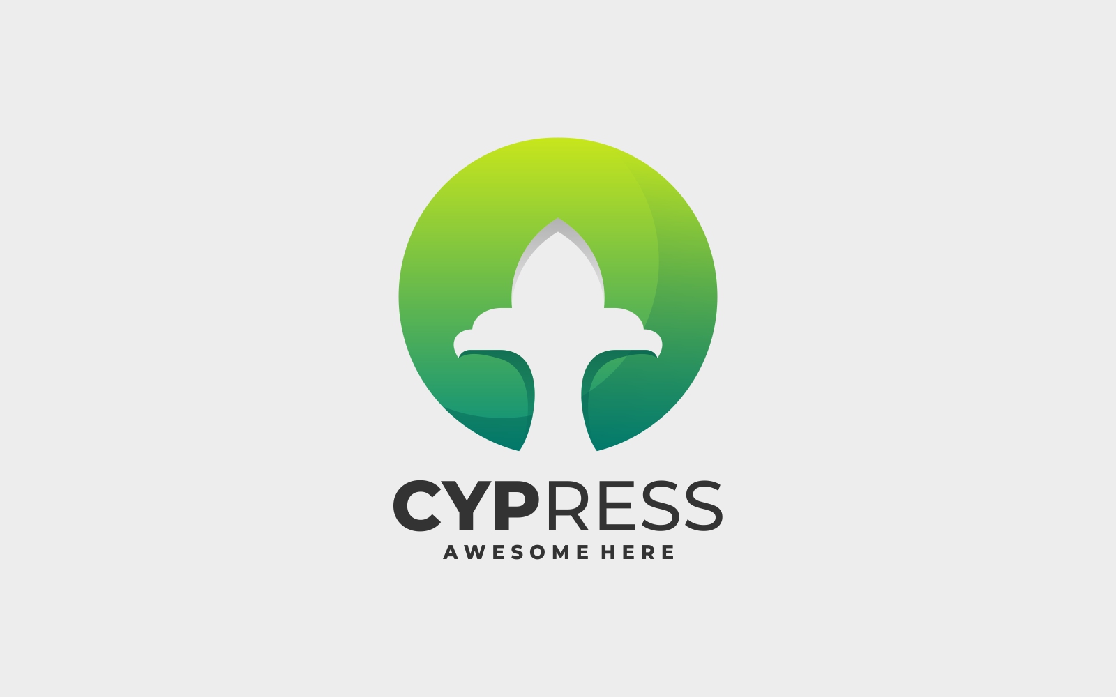 Cypress Gradient Logo Style