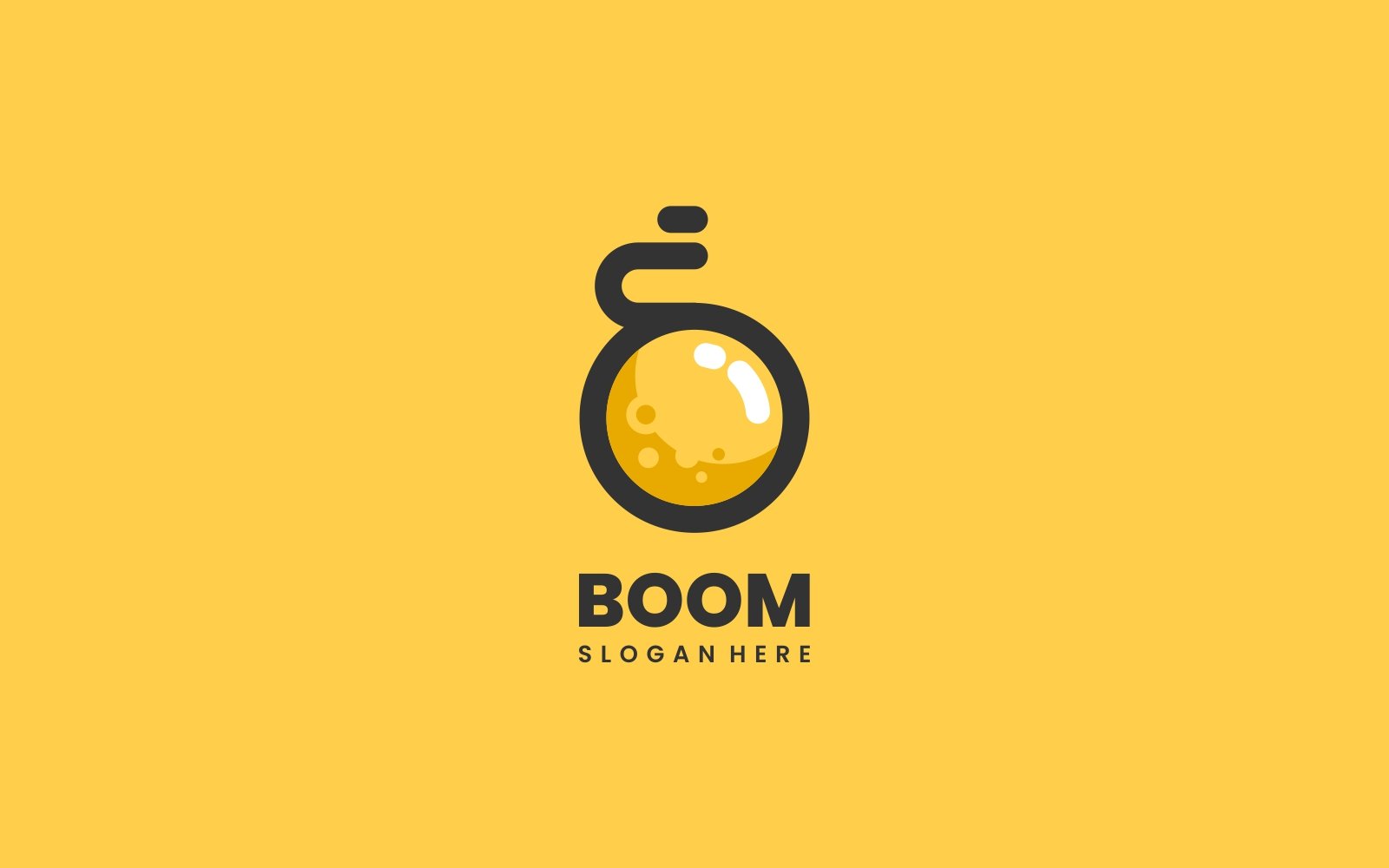 Boom Simple Mascot Logo Style