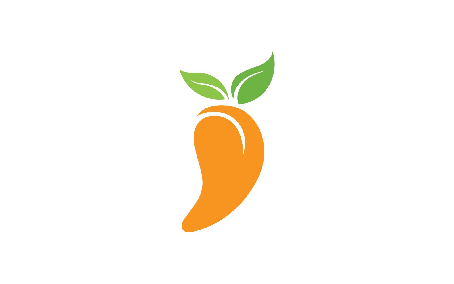 Mango Fruits Logo Symbol Vector V