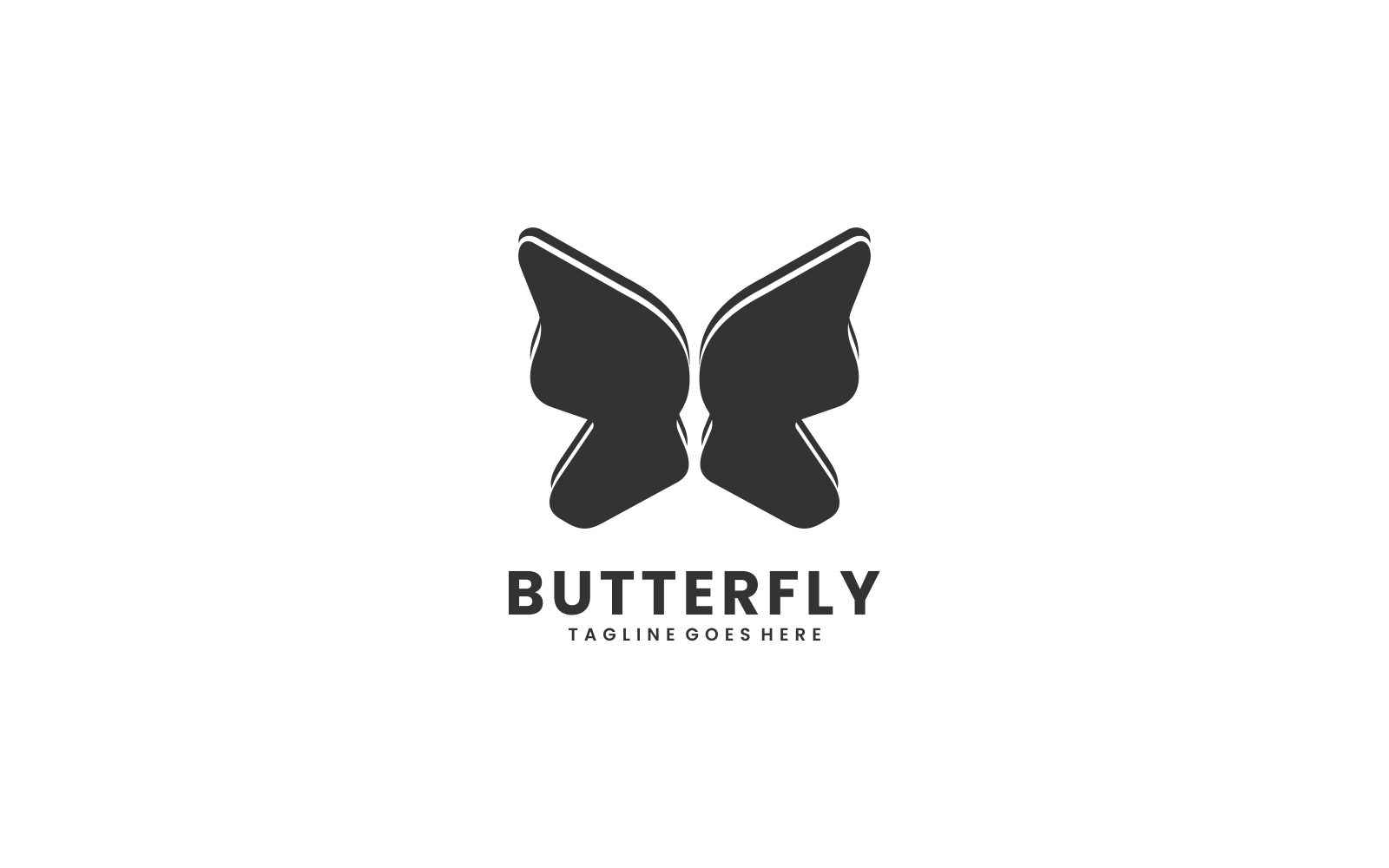 Butterfly Silhouette Logo