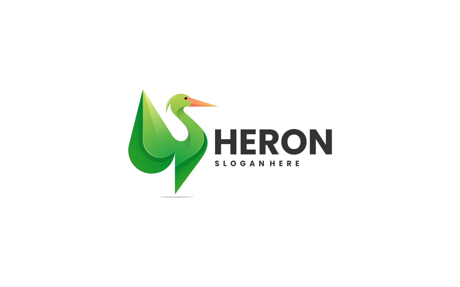 Heron Gradient Color Logo