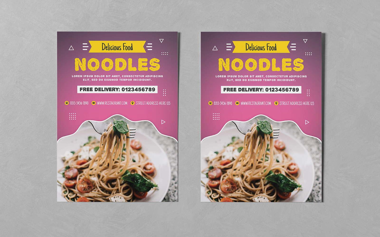 Noodles Food Flyer Templates