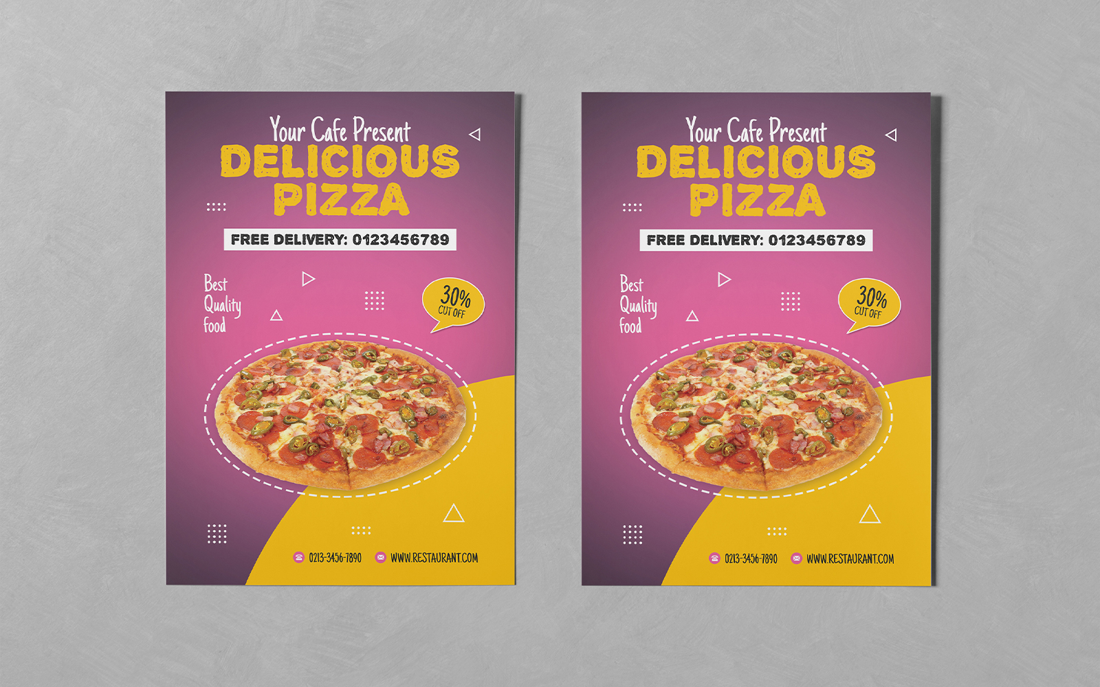 Pizza Food Flyer PSD Templates