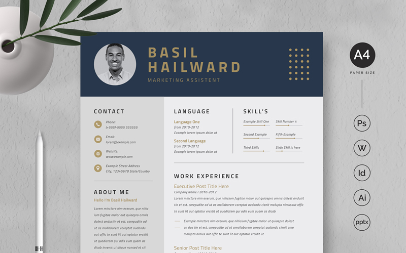 Hailward - Resume CV Template