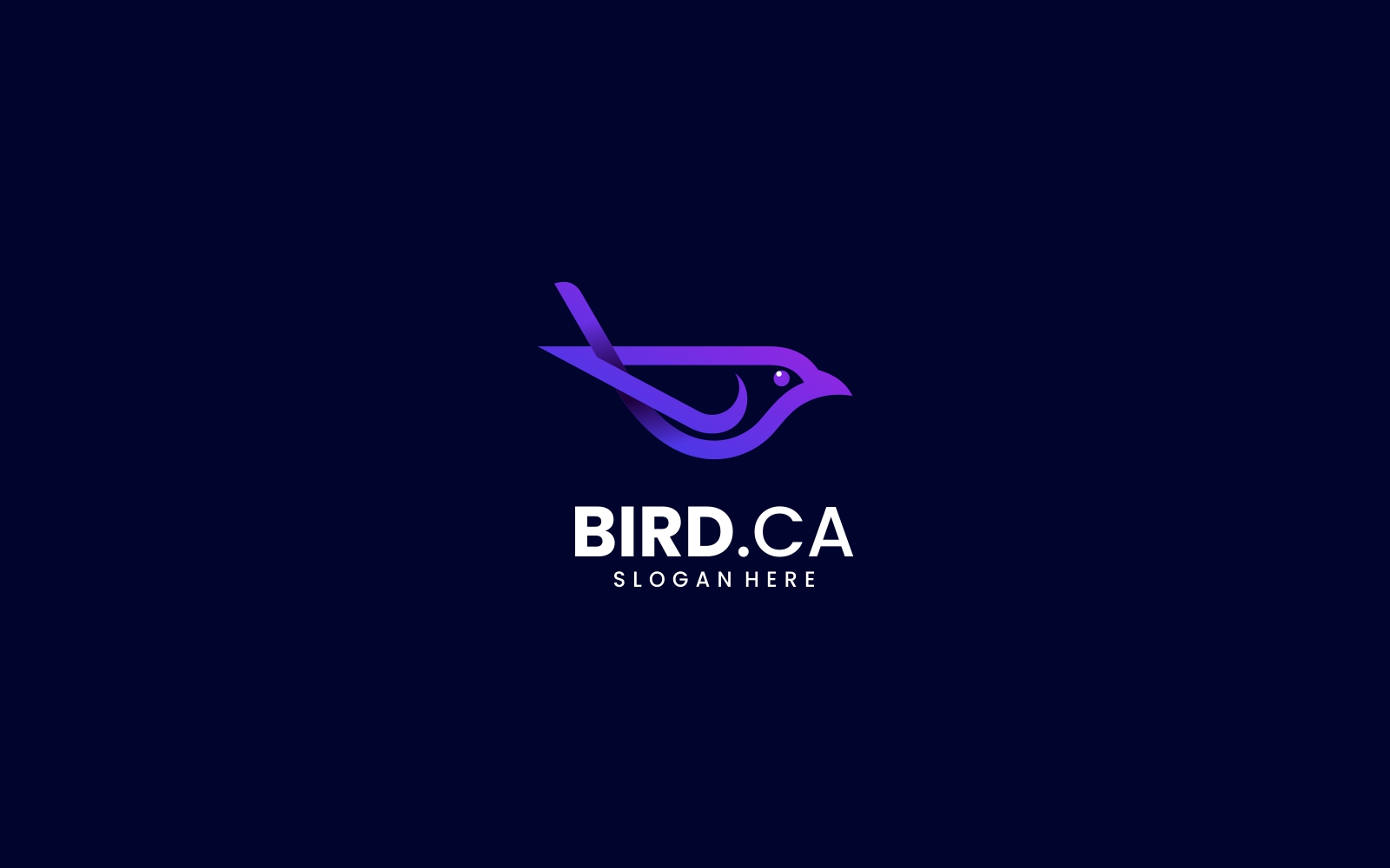 Bird Line Art Logo Design