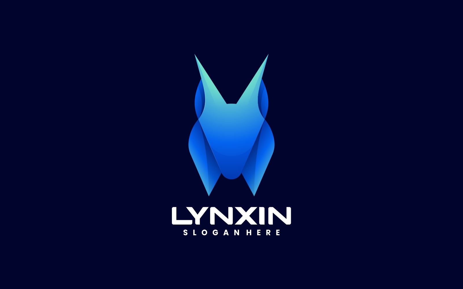 Lynx Head Color Gradient Logo Style
