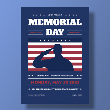 Flyer Memorial Corporate Identity 242575