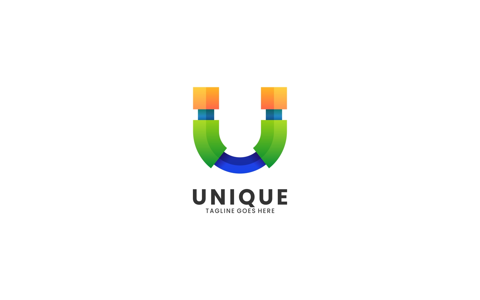 Letter U Gradient Colorful Logo
