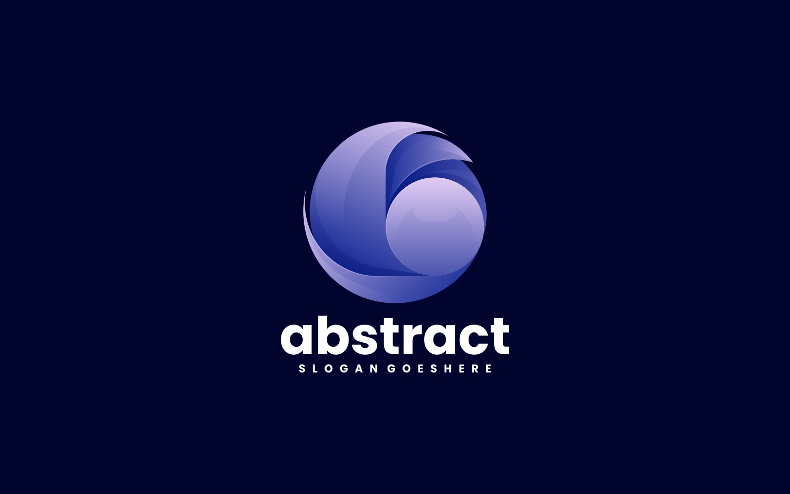 Abstract Circle Gradient Logo Design