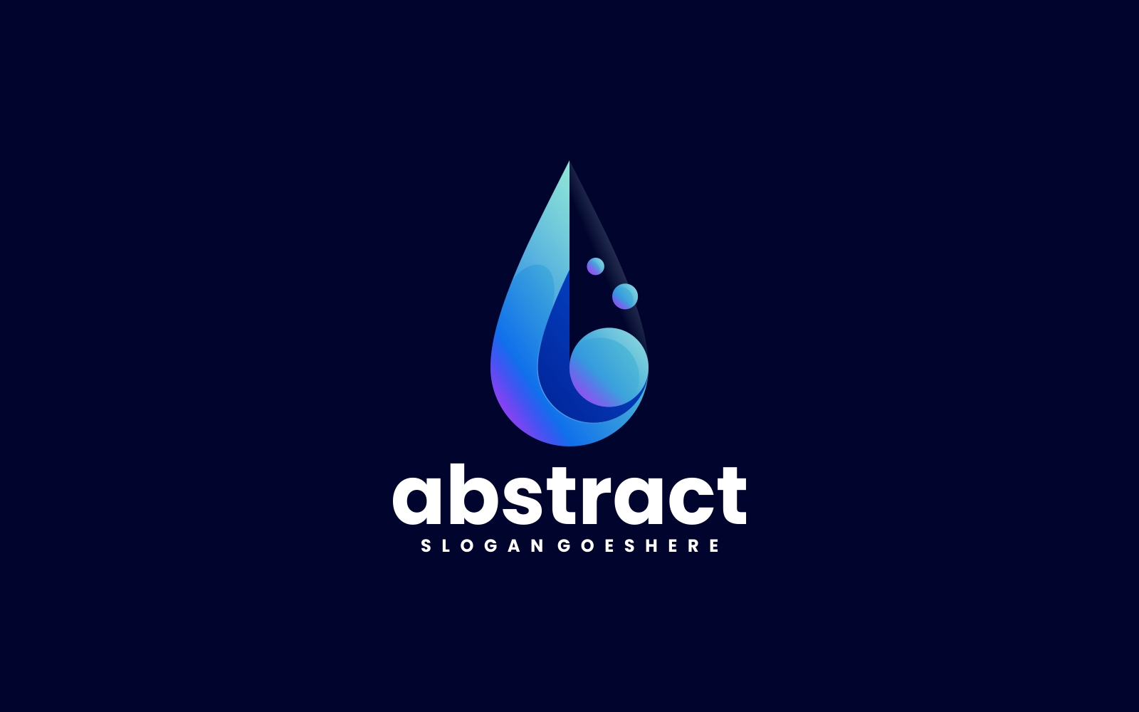 Abstract Droplet Gradient Logo