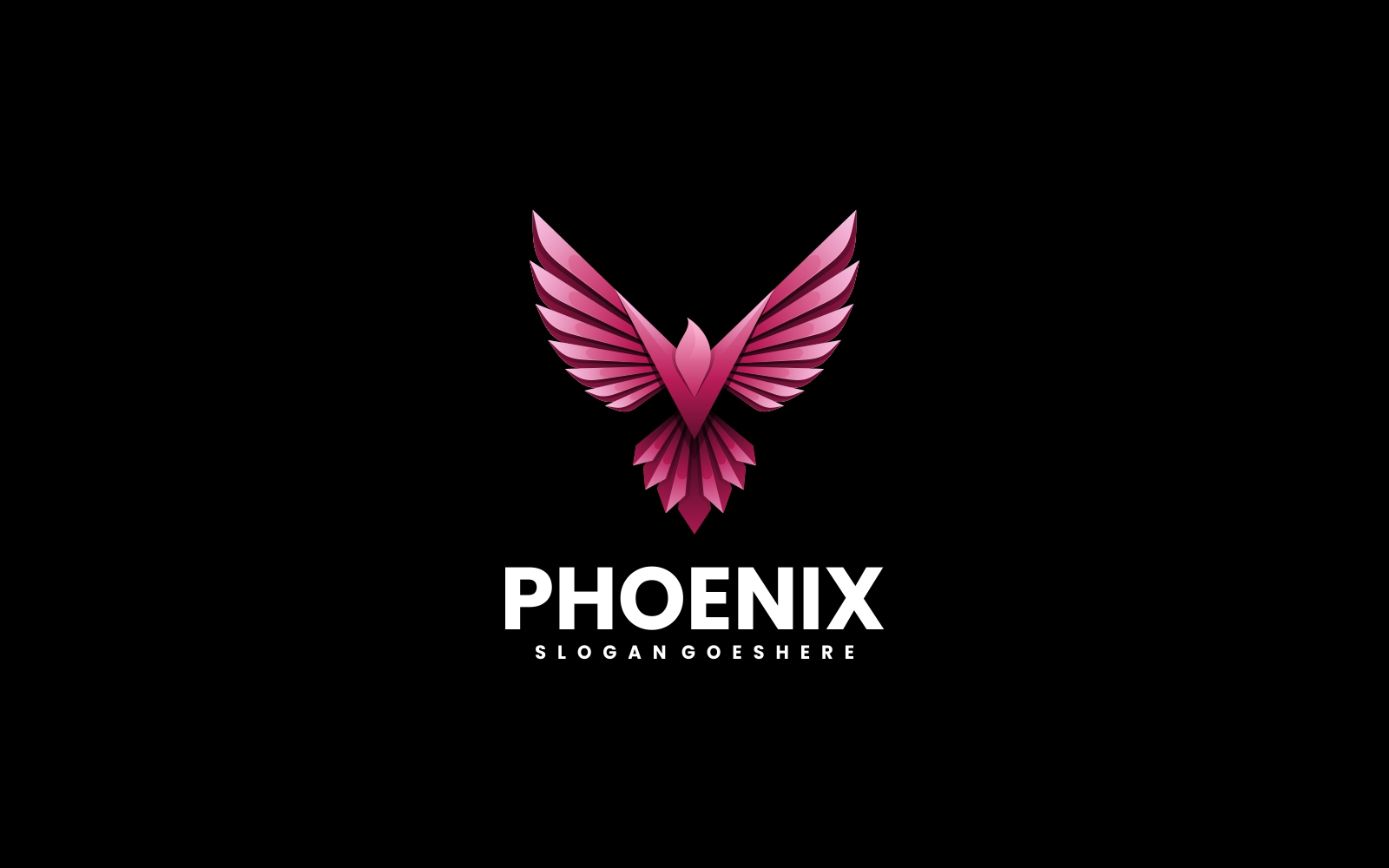 Phoenix Color Gradient Logo Template