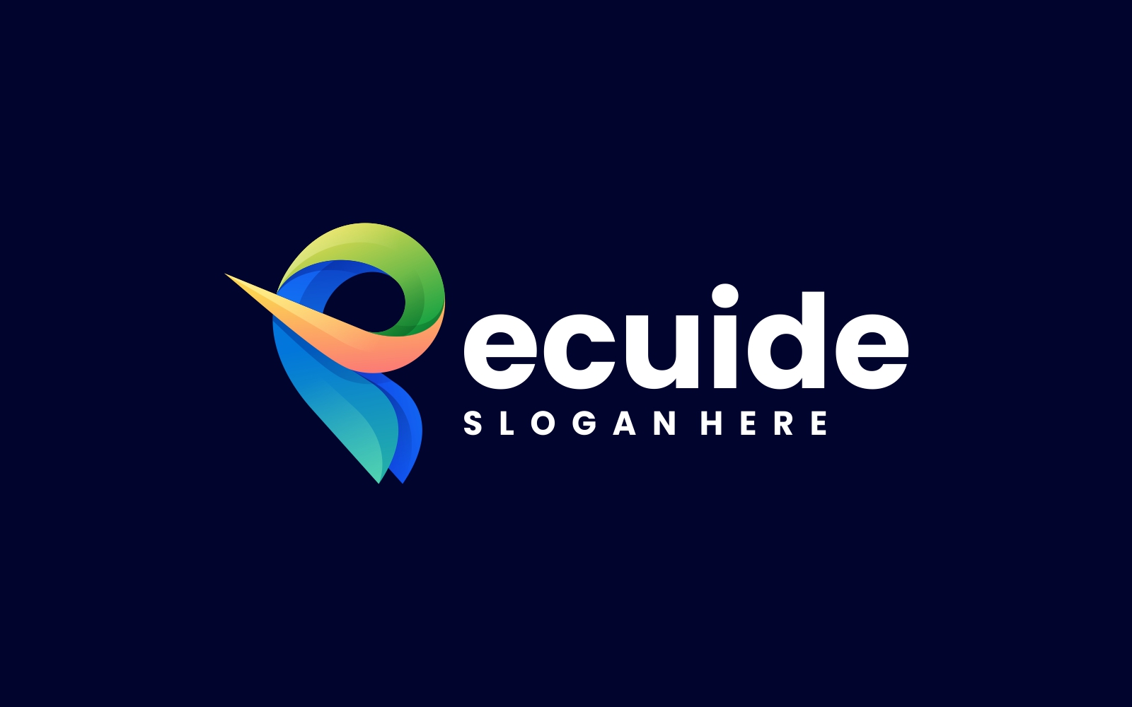 Letter E Colorful Logo Style