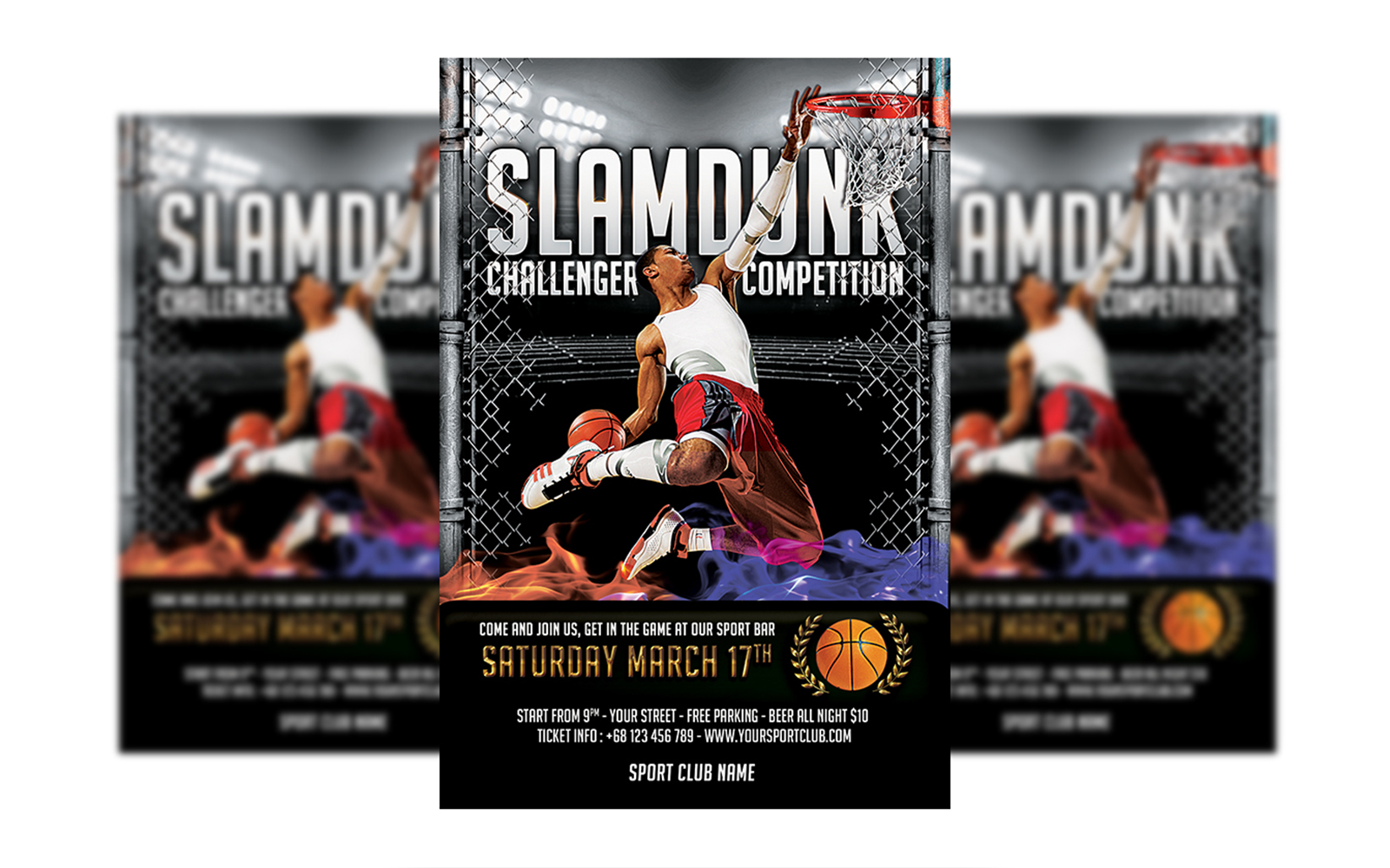 Slamdunk / BasketBall #2  Flyer Template