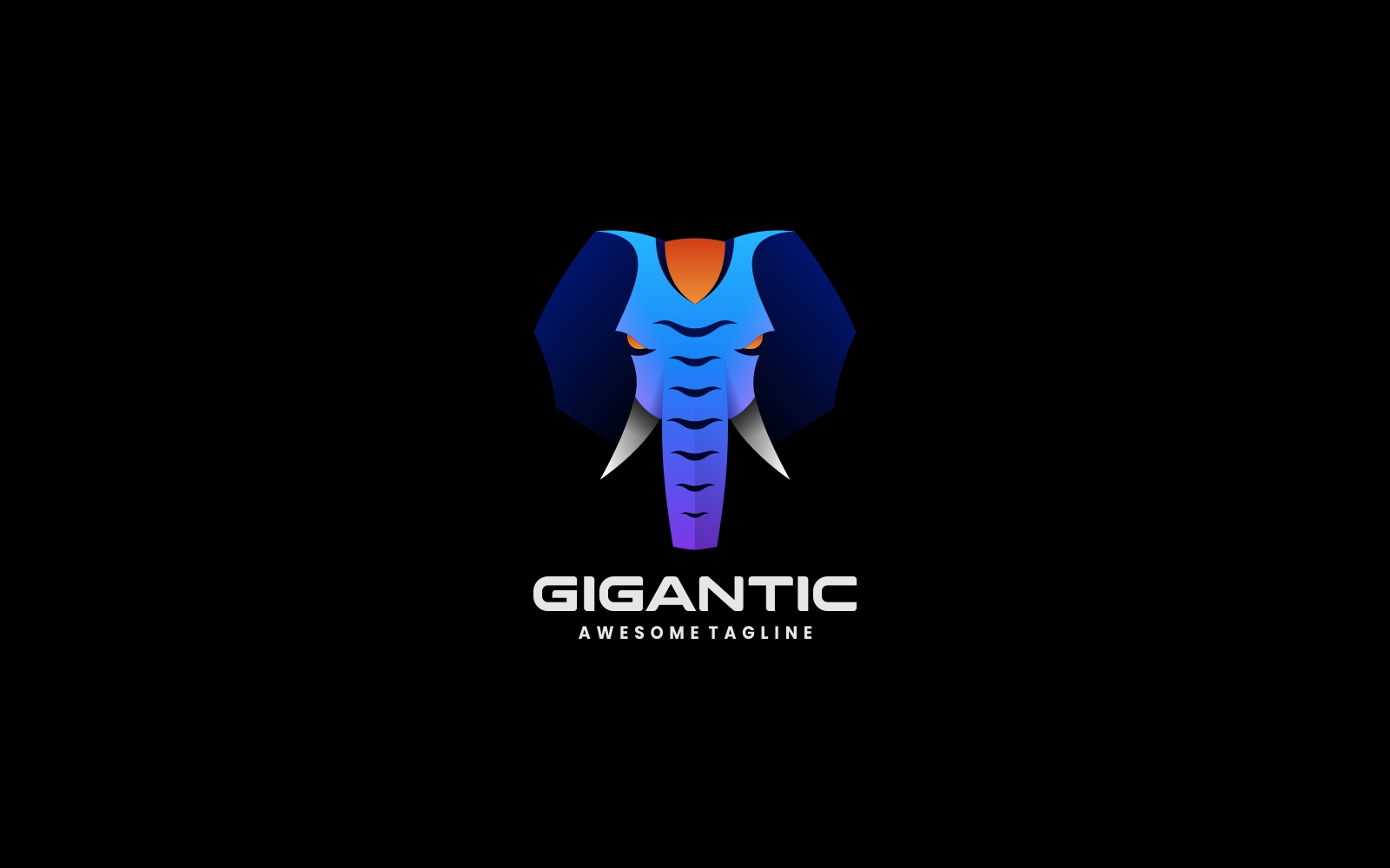 Gigantic Elephant Gradient Logo