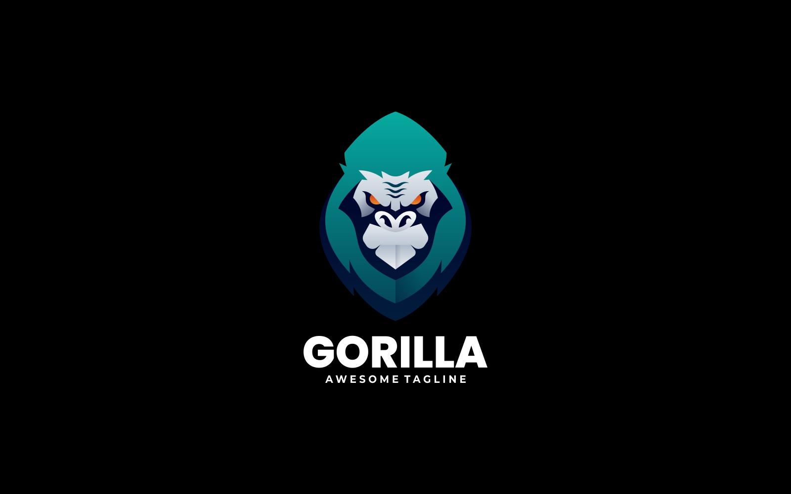 Gorilla Gradient Logo Template