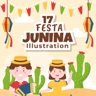 Juninas Festa Illustrations Templates 242638