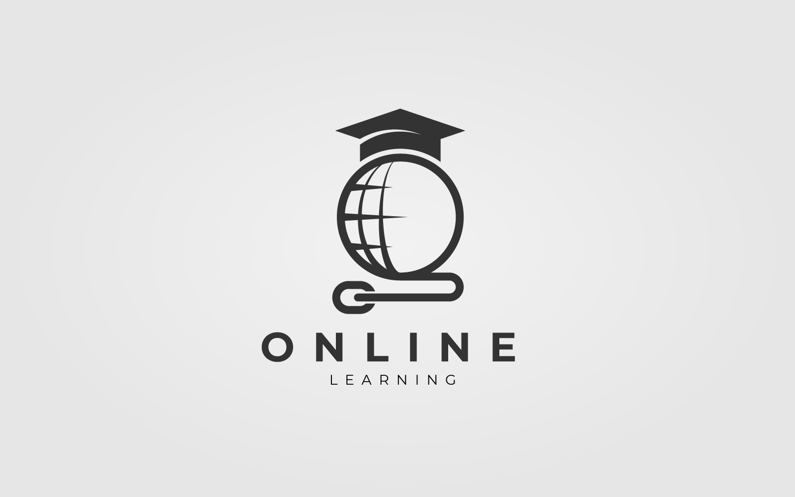 Global Learning Logo Design Template. Global Online Education Logo