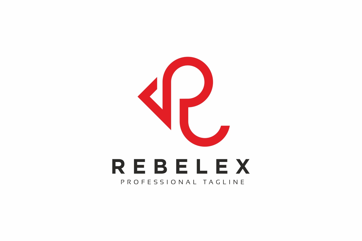 Rebelex R Letter Logo Template