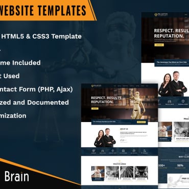 Website Lawyer Landing Page Templates 243060