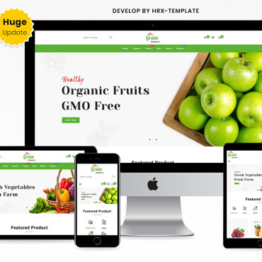Organic Grocery Prestashop Templates 243065