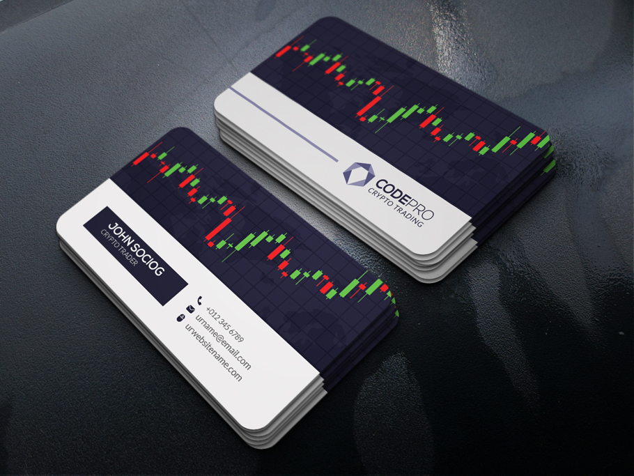 Cryptotrader Business Card Template